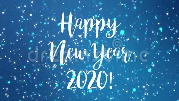 2020年新年快乐贺卡视频视频的预览图