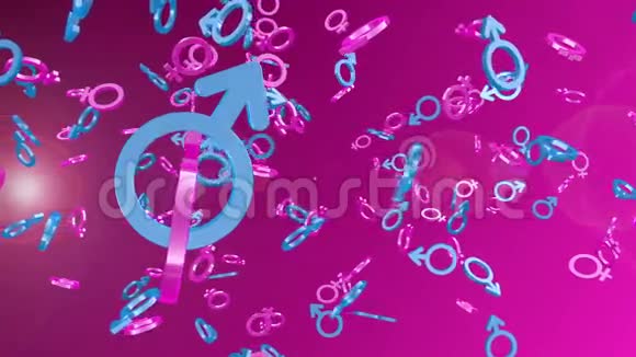 男性女性符号旋转视频的预览图