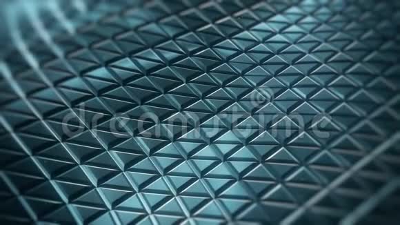 蓝色金属三角形表面视频的预览图