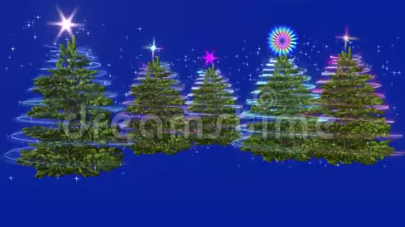 一个神奇的圣诞小树林3D绘制视频的预览图