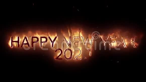 新年快乐2020字样视频的预览图