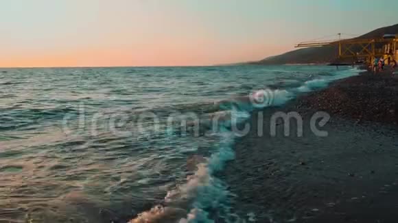 海上冲浪特写背景录像视频的预览图