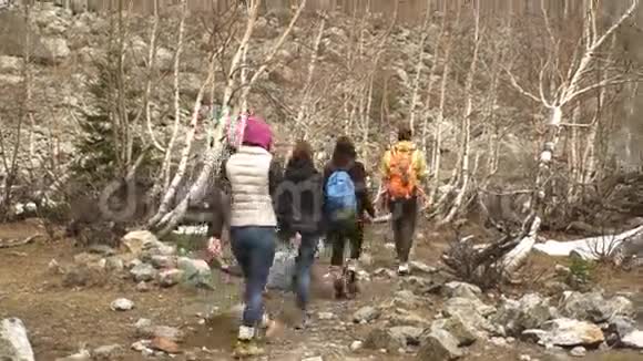 这群旅行者去了佐治亚州的山区视频的预览图