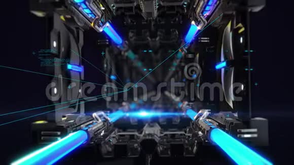 高科技技术数字隧道网络循环背景视频的预览图
