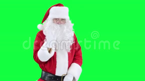 圣诞老人读字母色度键绿色屏幕视频的预览图