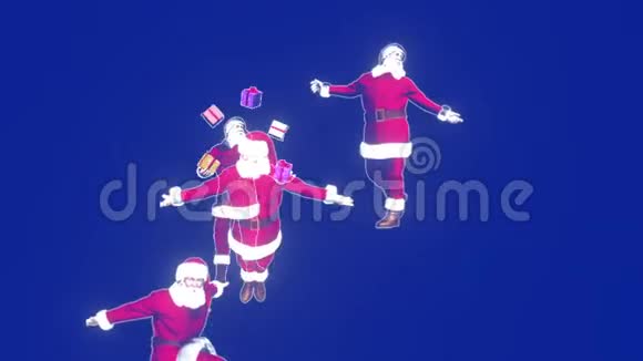 圣诞老人在跳3D绘制视频的预览图