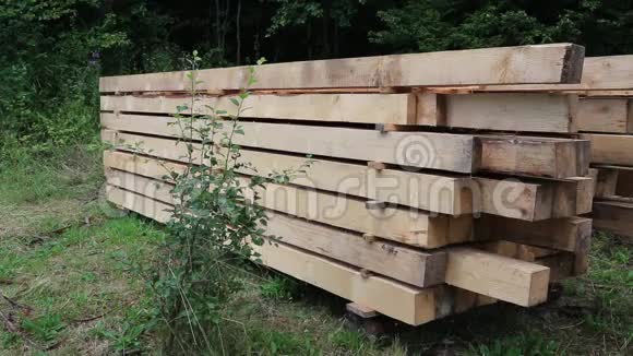 木制方形木料视频的预览图