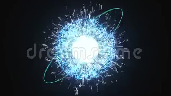 发光粒子移动粒子三维渲染视频的预览图
