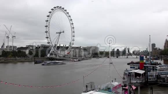 时光流逝伦敦眼摩天轮视频的预览图