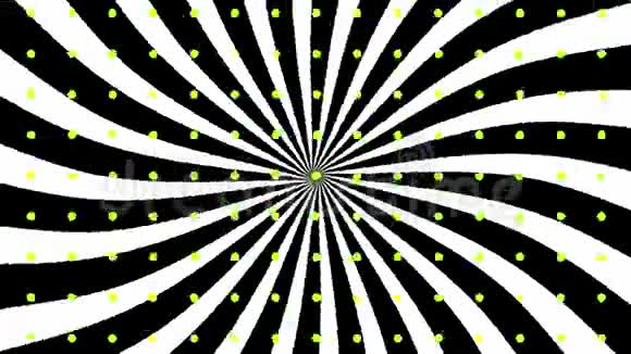 黑色的白色条纹和绿色圆点视频的预览图