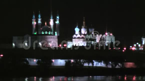 喀山克里姆林宫晚上视频的预览图