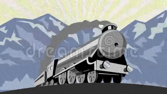 蒸汽火车旅行视频视频的预览图