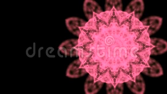 吸收能量的概念粉红色圆形图案旋转和缩小缓慢的抽象视频消耗了一切视频的预览图