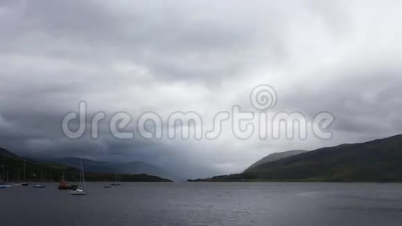 苏格兰Ullapool港口4K超高清时间推移视频的预览图