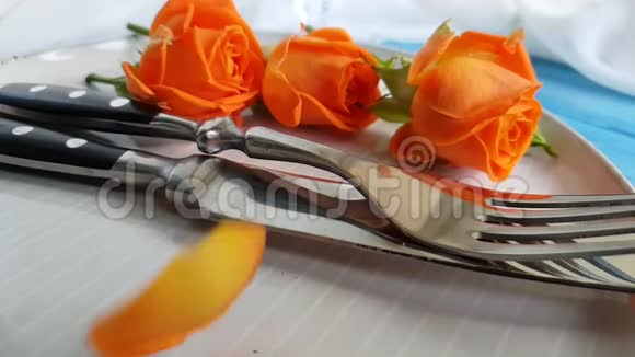 玫瑰慢动作礼物庆祝优雅浪漫惊喜视频的预览图