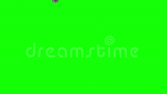 3D不明飞行物飞碟绿色背景视频的预览图