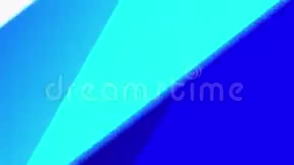 在蓝色背景上扩大方块彩色条纹在前景视频的预览图