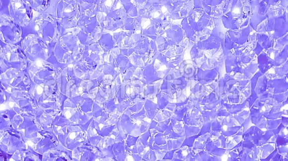 蓝色钻石闪闪发光的莱茵石视频的预览图