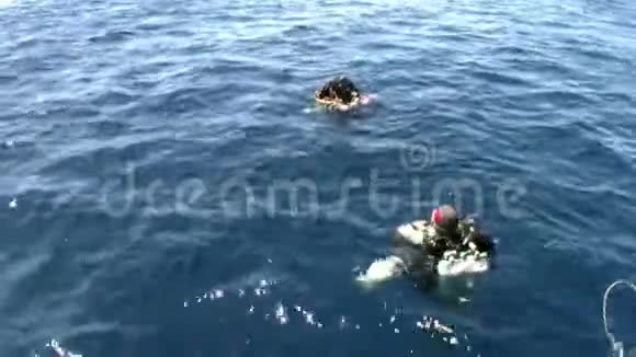 在红海的水下潜水者视频的预览图