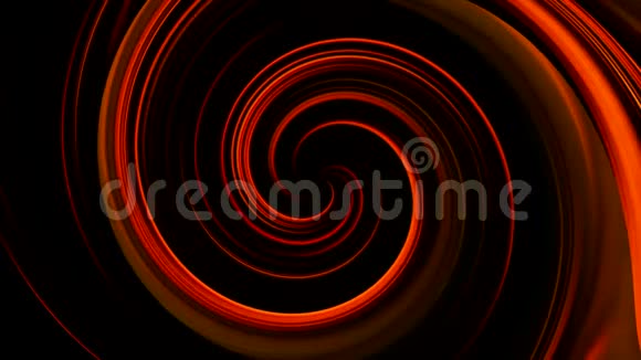 发光旋流运动霓虹灯橙色圆圈视频的预览图