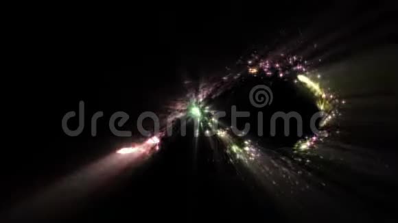 魔缕无限彩虹闪亮覆盖粒子循环运动图形标志动画背景新质量视频的预览图