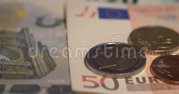 欧元货币欧元欧洲联盟货币视频的预览图