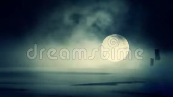 在沙尘暴中升起的月亮视频的预览图
