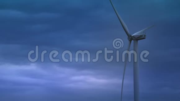 风力涡轮机产生环境能源环境污染的概念替代技术视频的预览图