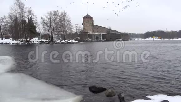观旧要塞奥拉夫林纳三月日芬兰萨文林纳视频的预览图