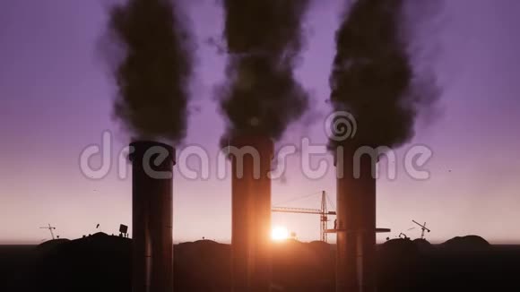 工业地区的污染视频的预览图