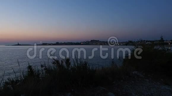 维雅斯特意大利全景黎明夏季视频的预览图