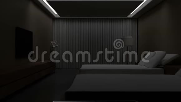 酒店床房灯光开启智能垫节能效率控制视频的预览图
