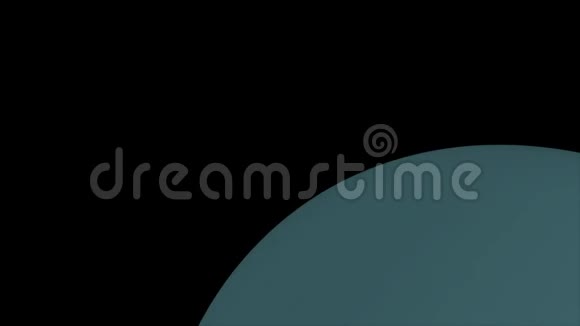 计算机产生的行星天王星在宇宙恒星空间的旋转抽象背景的三维渲染视频的预览图