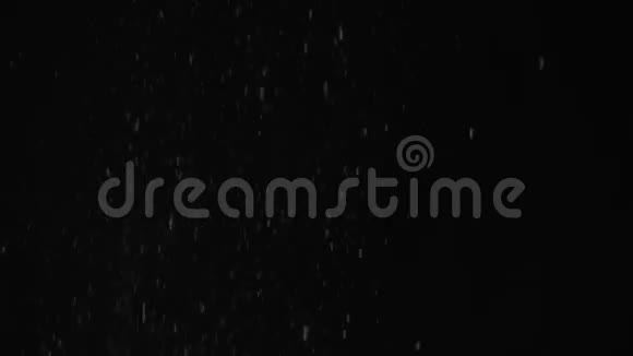 超级慢镜头面粉筛在黑色背景视频的预览图