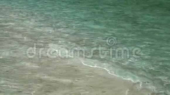 水晶透明绿松石浅水面视频的预览图