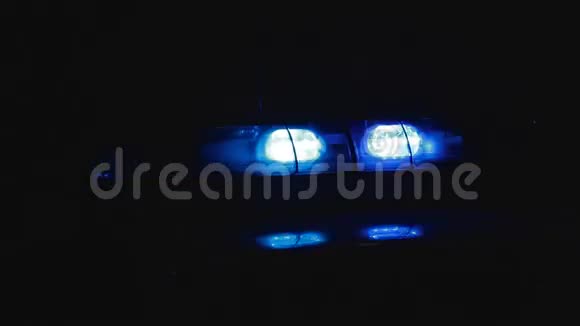 警察在夜晚视频的预览图