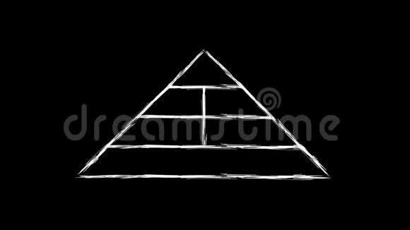 手工绘制食物金字塔循环动画视频的预览图