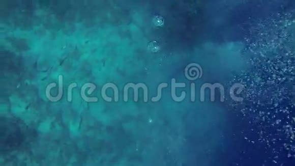 海平面以下的气泡视频的预览图