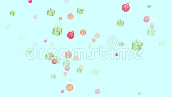 圣诞快乐礼物动画视频的预览图