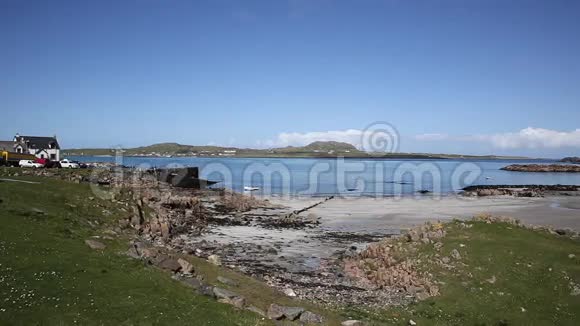 菲翁佛特港马尔岛苏格兰联合王国到泛伊纳岛的景色视频的预览图