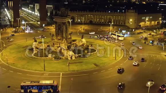 巴塞罗那的城市交通视频的预览图