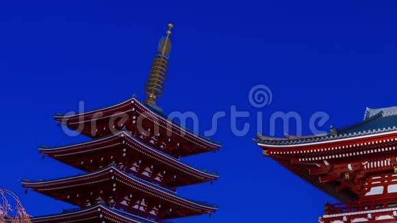 日本东京森寺天塔时间流逝视频的预览图
