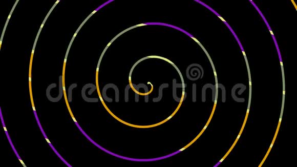 图形螺旋图案弹出条顺时针旋转然后逆时针旋转由多色纹理组成169视频的预览图