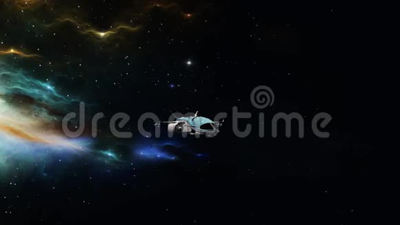 空间船的3CG渲染视频的预览图