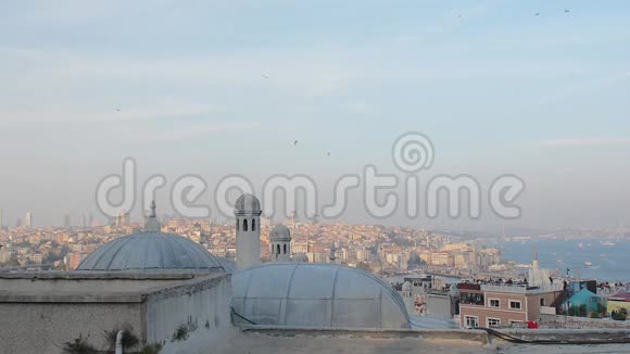 伊斯坦布尔伊斯坦布尔土耳其旅游建筑博斯普鲁斯清真寺亚洲土耳其视频的预览图