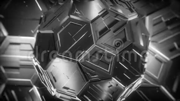 暗金属球运动背景视频的预览图
