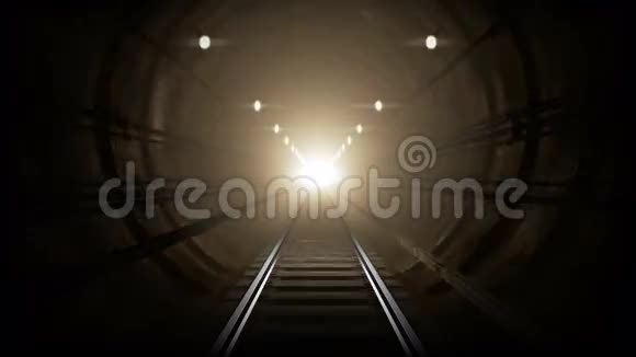 动画地铁隧道可循环4K视频的预览图