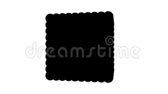 黑色大立方体在白色背景上旋转视频的预览图