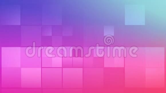 粉色至紫色背景上闪烁方块视频的预览图