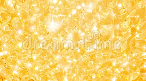 闪闪发亮的黄色水晶钻石视频的预览图